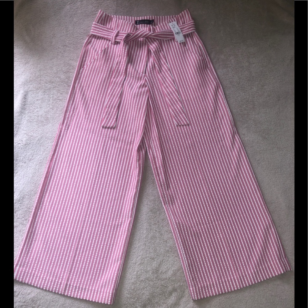 Brand New Pink with White Stripes Dress Pants
